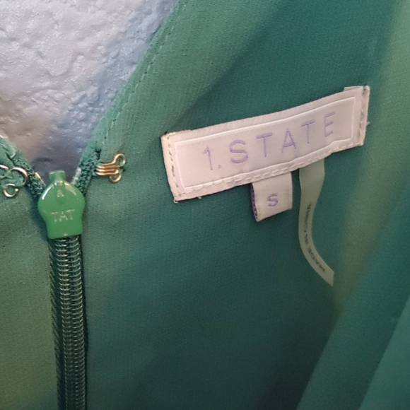 Green Wrap Dress - Picture 3 of 3